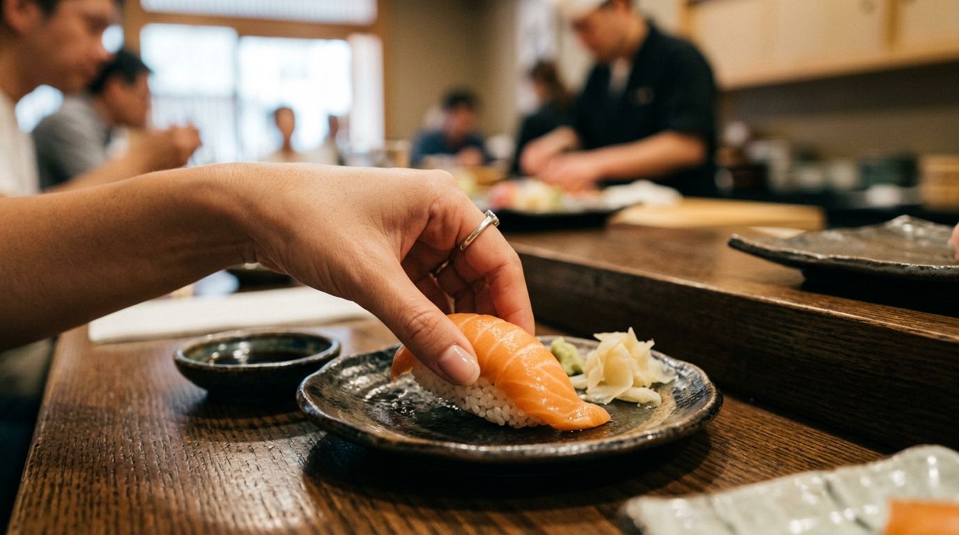 Mit 2: Sushi należy jeść wyłącznie pałeczkami
